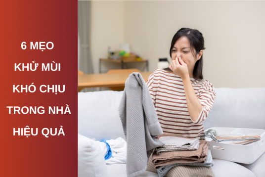 6 Mẹo khử mùi khó chịu trong nhà siêu hiệu quả