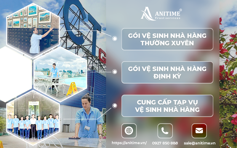 các gói dịch vụ vệ sinh nhà hàng