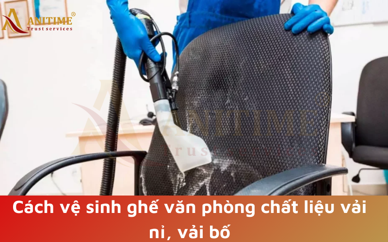 Cách vệ sinh ghế văn phòng chất liệu vải nỉ, vải bố