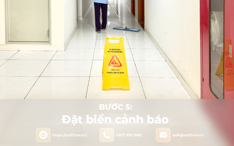 Đặt biển cảnh báo vệ sinh công nghiệp