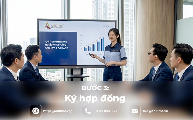 Ký hợp đồng vệ sinh công nghiệp
